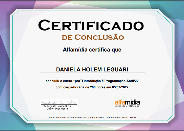 Certificado JavaScript